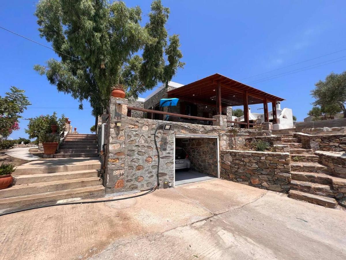Πέτρινο Εξοχικό Σπίτι Στη Σύρο Agros  Exterior foto