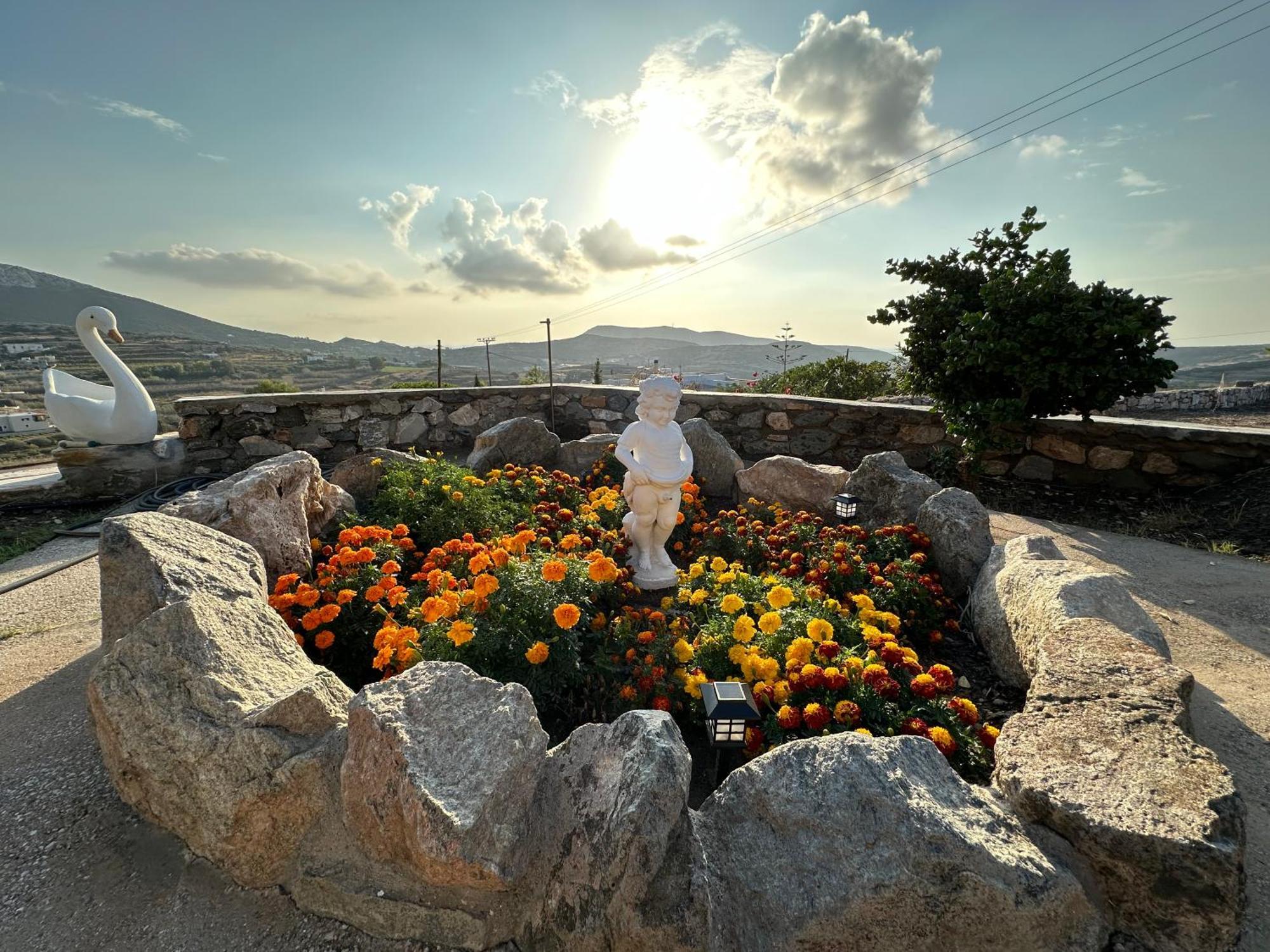 Πέτρινο Εξοχικό Σπίτι Στη Σύρο Agros  Exterior foto
